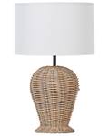 Tischlampen FURELOS Blau - Braun - Weiß - Rattan - 30 x 49 x 30 cm