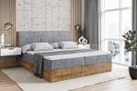 Boxspringbett LOLLI8 Grau - Breite: 120 cm - H4