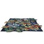 Tapis salon ROBINS Vert - 150 x 150 cm