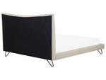 Doppelbett LANNION Beige - Schwarz - Creme - Breite: 203 cm