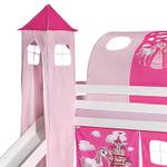 Turm PRINZESSIN Pink - Textil - 44 x 190 x 44 cm