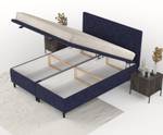 Premium Polsterbett Suzelle Blau - Breite: 180 cm