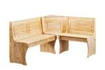 Banc d'angle groupe Tidor Marron - Bois massif - 171 x 85 x 49 cm