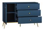 Sideboard MARINE Blau - Holzwerkstoff - 120 x 85 x 40 cm
