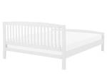 Lit double CASTRES Blanc - Largeur : 167 cm