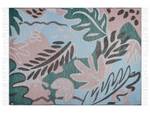 Couverture SOMANI Bleu - Vert - Rose foncé - Textile - 130 x 1 x 170 cm