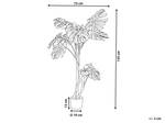 Kunstpflanze MONSTERA PLANT 75 x 135 x 75 cm