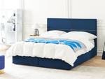 Doppelbett VERNOYES Blau - Gold - Marineblau - Breite: 188 cm