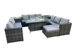 Set Sitzer 10 Gartenm枚bel Rattan Sofa