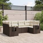 Gartensitzgruppe K6188(6-tlg) Braun - Massivholz - 69 x 62 x 55 cm