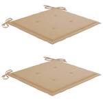 Gartenmöbel-Set Beige - Holz teilmassiv - 50 x 50 x 50 cm