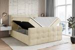 Boxspringbett SOLARIO Beige - Breite: 200 cm - H4