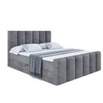 Boxspringbett BOXI1-Z Steingrau - Breite: 200 cm - H3