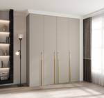 Drehtürenschrank Como 3 Beige - Gold - 200 x 50 cm