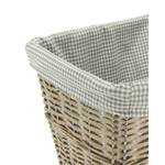 Panier à linge Home en osier et coton Fibres naturelles - 42 x 52 x 32 cm