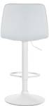 Tabouret de bar Lex Lot de 2 Blanc - Cuir synthétique - 45 x 89 x 46 cm