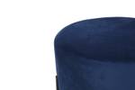 Pouf Ruby | Bleu Bleu - Métal - Textile - 55 x 35 x 55 cm