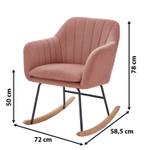 Fauteuil à bascule ELSA Rose foncé