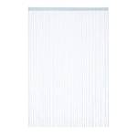2 x Fadenvorhang silber 145 x 245 cm Silber - Textil - 145 x 245 x 1 cm
