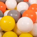 Spielbälle für Bällebad Kinder Bälle Grau - Orange - Weiß - Gelb