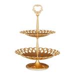 3 x Etagere Metall gold Gold - Metall - 31 x 44 x 31 cm