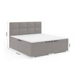 Boxspringbett Doppelbett Norseman Hellgrau - Breite: 160 cm