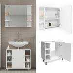 Salle de bain Fynn blanc (2 éléments) Blanc - 80 x 64 x 32 cm