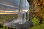 Tableau de Seljlandsfoss 90 x 60 cm - Verre