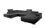 Ecksofa ZANTE U Schwarz