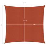 Voile solaire 3006391-4 Brun rouge - 200 x 200 cm