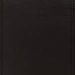 Runder Sitzpuff aus Leather Dante Schwarz - Echtleder - 43 x 27 x 43 cm