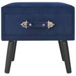 Nachttische 2er Set W260 Blau - Massivholz - 40 x 40 x 35 cm