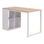 Schreibtisch Braun - Metall - Massivholz - 120 x 75 x 120 cm