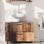 Waschtischunterschrank Ilias Braun - Holzwerkstoff - 80 x 60 x 33 cm
