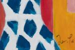 Tableau peint à la main Colourful Day Bois massif - Textile - 60 x 90 x 4 cm