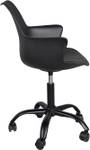 Chaise de bureau vintage MOTO Noir