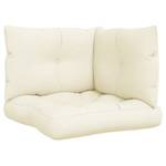 Coussin de palette(lot de 3) 3007212-3 Blanc crème