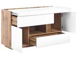 Bureau GORAN Marron - Blanc - Bois manufacturé - 120 x 77 x 42 cm