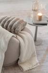 Decke Mushroom Grove Beige - Textil - 180 x 1 x 130 cm