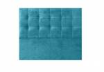 TÊTE DE LIT TISSU IRIS TURQUOISE 115 Turquoise - Profondeur : 115 cm