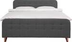 Nordic Box Boxspringbett TBO Dunkelgrau - Breite: 142 cm - H3