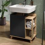 Meuble sous lavabo Karen 47278 Anthracite - Imitation chêne de Sonoma