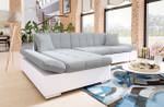 Ecksofa Malwi Grau - Holz teilmassiv - 278 x 76 x 161 cm