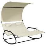 Chaise longue double Blanc crème