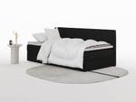 Boxspringbett MITTO CONTI SOLO Schwarz - Breite: 90 cm - H4