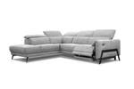 Ecksofa Scala (5-Sitzer mit Relax) Hellgrau - Ecke davorstehend links