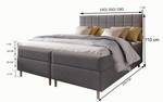 Boxspringbett IBIZA Hochglanz Altrosa - Breite: 140 cm