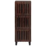 Highboard DE1609 Braun - Massivholz - 34 x 110 x 40 cm