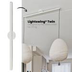 Lightswing® Twin - Lampe Aufhängesystem Weiß - Tiefe: 110 cm