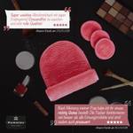 10er Set Make-Up Entferner Tuch Rund Pink - Textil - 7 x 1 x 7 cm